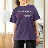 Charlie Kirk Memorial T Shirt For Women Freedom Shouldnt Cost This Much - Wonder Print Shop