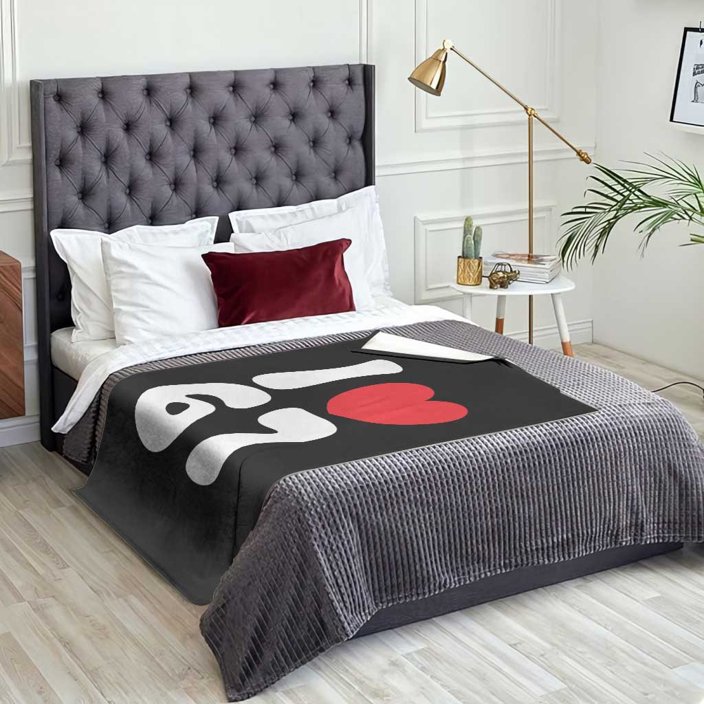 I Love 67 Throw Blanket 67th Birthday Six Seven Funny Gen Alpha Slang Saying - Wonder Print Shop