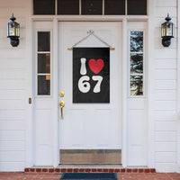I Love 67 Garden Flag 67th Birthday Six Seven Funny Gen Alpha Slang Saying - Wonder Print Shop