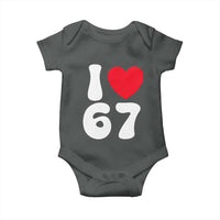 I Love 67 Baby Onesie 67th Birthday Six Seven Funny Gen Alpha Slang Saying - Wonder Print Shop