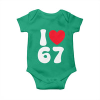 I Love 67 Baby Onesie 67th Birthday Six Seven Funny Gen Alpha Slang Saying - Wonder Print Shop