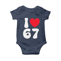 I Love 67 Baby Onesie 67th Birthday Six Seven Funny Gen Alpha Slang Saying - Wonder Print Shop