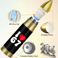 I Love 67 Bullet Tumbler 67th Birthday Six Seven Funny Gen Alpha Slang Saying - Wonder Print Shop