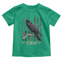 Funny Crow Toddler T Shirt F-Caw-F Raven Camo USA Flag Adult Humor - Wonder Print Shop