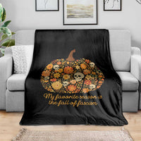 My Favorite Season is the Fall of Fascism Throw Blanket Social Justice Halloween Activist - Wonder Print Shop