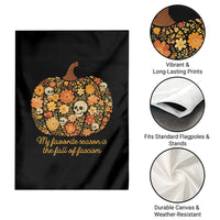 My Favorite Season is the Fall of Fascism Garden Flag Social Justice Halloween Activist - Wonder Print Shop