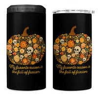 My Favorite Season is the Fall of Fascism 4 in 1 Can Cooler Tumbler Social Justice Halloween Activist - Wonder Print Shop