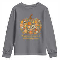 My Favorite Season is the Fall of Fascism Youth Sweatshirt Social Justice Halloween Activist - Wonder Print Shop