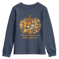 My Favorite Season is the Fall of Fascism Youth Sweatshirt Social Justice Halloween Activist - Wonder Print Shop
