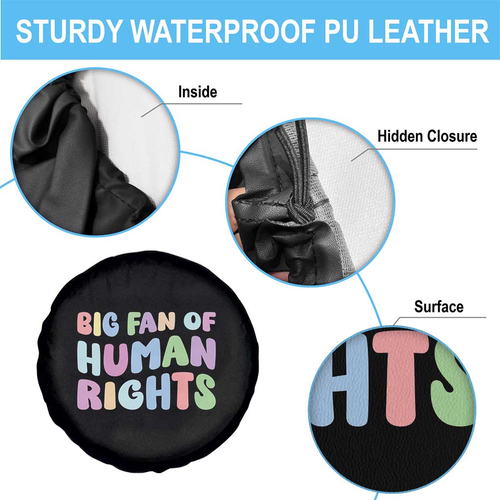 Big Fan Of Human Rights Spare Tire Cover Social Justice Equality Activist - Wonder Print Shop