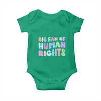 Big Fan Of Human Rights Baby Onesie Social Justice Equality Activist - Wonder Print Shop