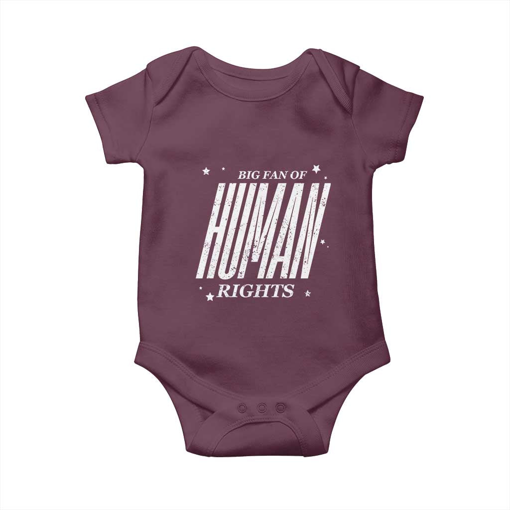 Big Fan Of Human Rights Baby Onesie Equality Activist - Wonder Print Shop