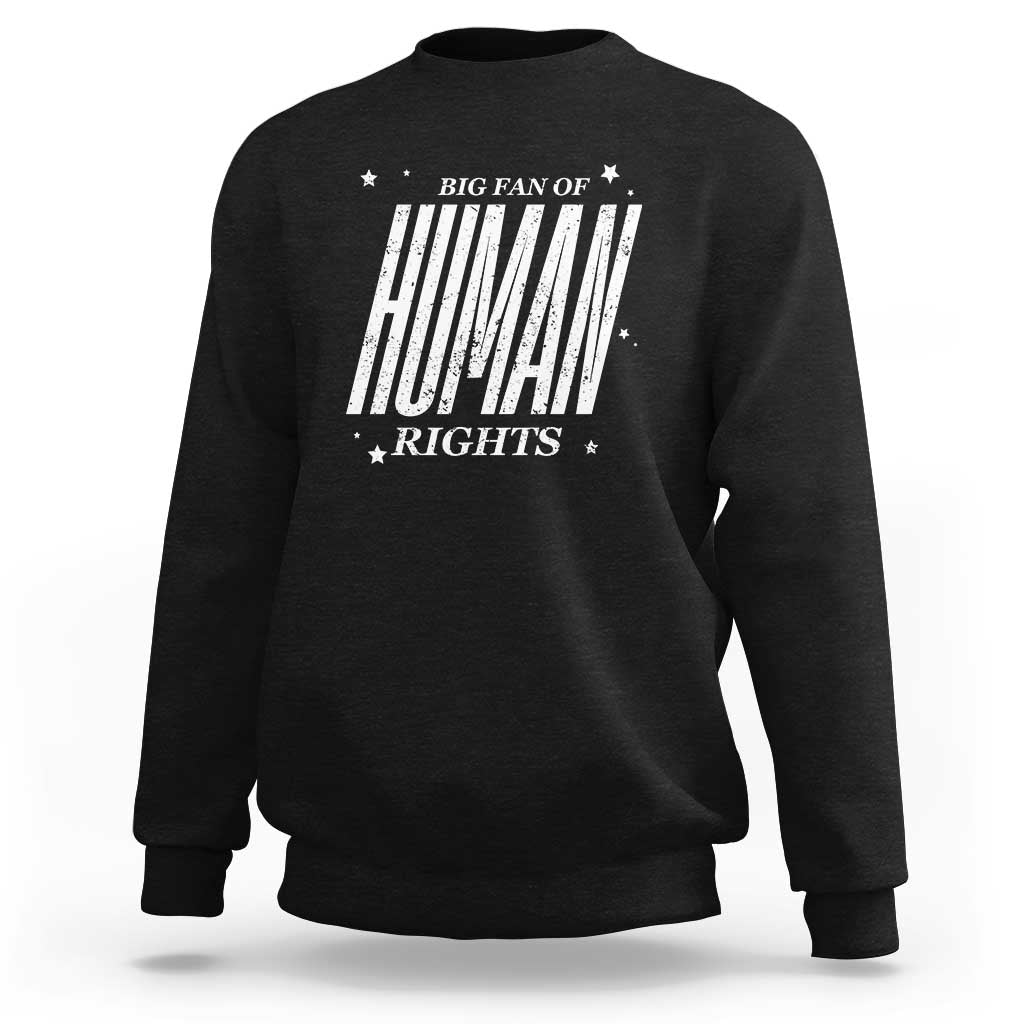 Big Fan Of Human Rights Sweatshirt Equality Activist - Wonder Print Shop