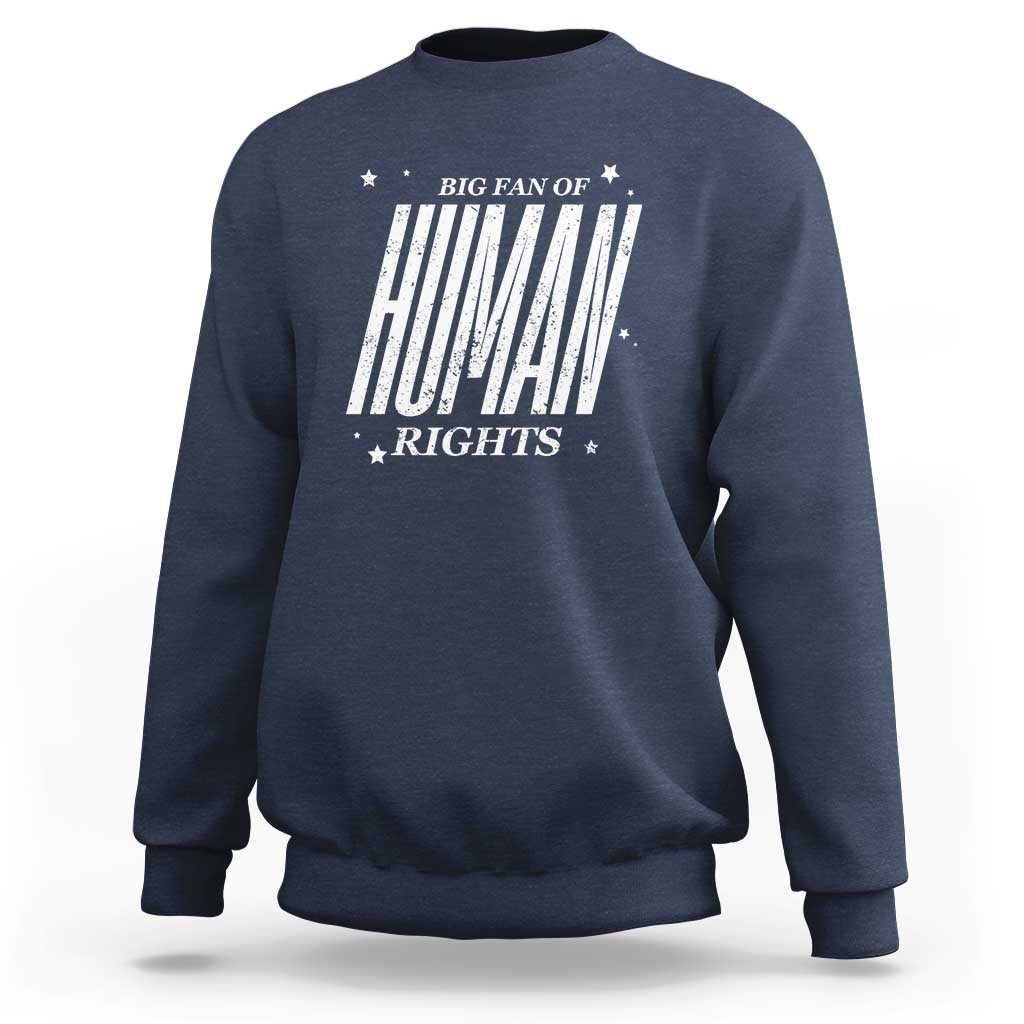 Big Fan Of Human Rights Sweatshirt Equality Activist - Wonder Print Shop