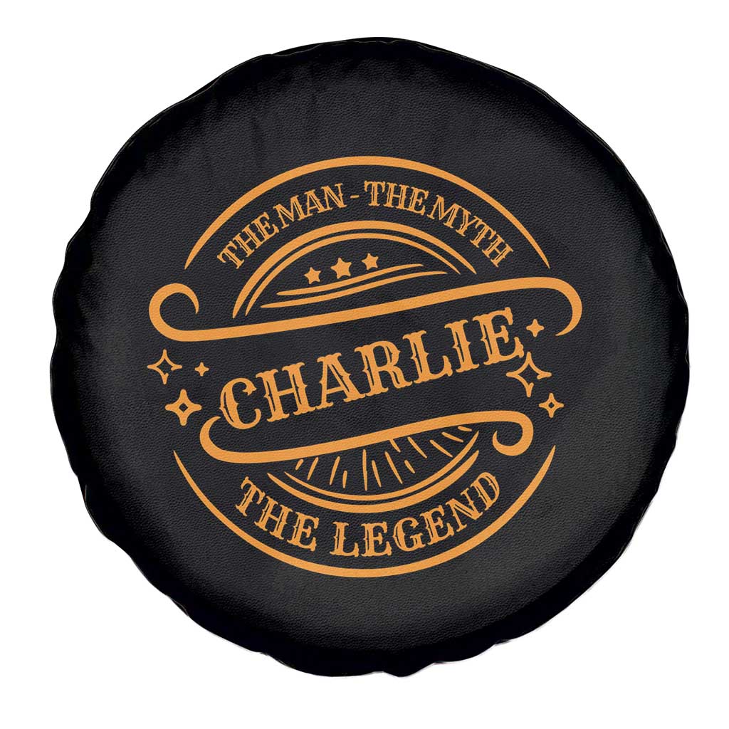 Charlie Kirk Memorial Spare Tire Cover Vintage The Man The Myth The Legend - Wonder Print Shop