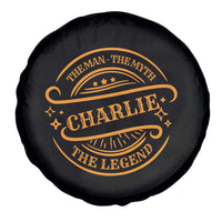 Charlie Kirk Memorial Spare Tire Cover Vintage The Man The Myth The Legend - Wonder Print Shop