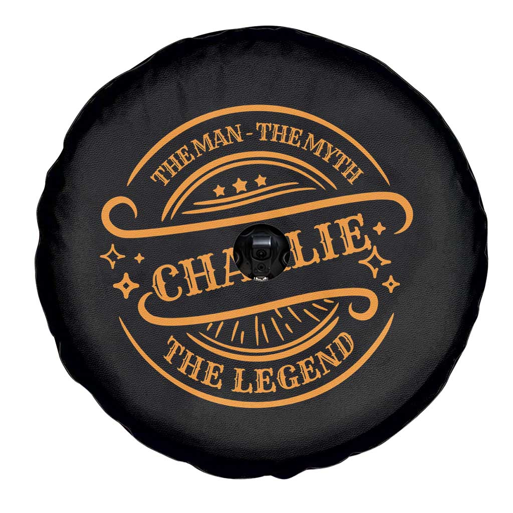 Charlie Kirk Memorial Spare Tire Cover Vintage The Man The Myth The Legend - Wonder Print Shop