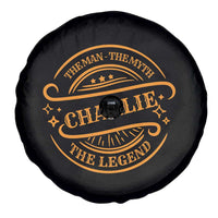 Charlie Kirk Memorial Spare Tire Cover Vintage The Man The Myth The Legend - Wonder Print Shop