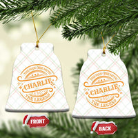 Charlie Kirk Memorial Ceramic Ornament Vintage The Man The Myth The Legend - Wonder Print Shop