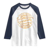 Charlie Kirk Memorial Raglan Shirt Vintage The Man The Myth The Legend - Wonder Print Shop