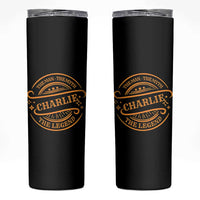 Charlie Kirk Memorial Skinny Tumbler Vintage The Man The Myth The Legend - Wonder Print Shop