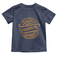 Charlie Kirk Memorial Toddler T Shirt Vintage The Man The Myth The Legend - Wonder Print Shop
