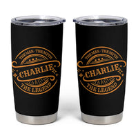 Charlie Kirk Memorial Tumbler Cup Vintage The Man The Myth The Legend - Wonder Print Shop