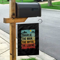 Charlie The Man The Myth The Legend Garden Flag Retro Vintage - Wonder Print Shop