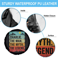 Charlie The Man The Myth The Legend Spare Tire Cover Retro Vintage - Wonder Print Shop