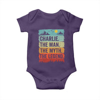 Charlie The Man The Myth The Legend Baby Onesie Retro Vintage - Wonder Print Shop