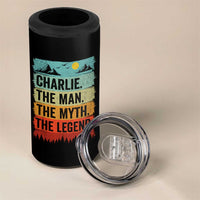 Charlie The Man The Myth The Legend 4 in 1 Can Cooler Tumbler Retro Vintage - Wonder Print Shop