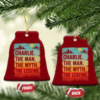Charlie The Man The Myth The Legend Ceramic Ornament Retro Vintage - Wonder Print Shop