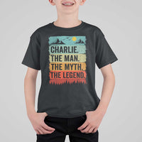 Charlie The Man The Myth The Legend T Shirt For Kid Retro Vintage - Wonder Print Shop