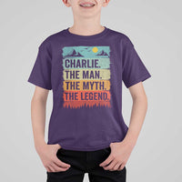 Charlie The Man The Myth The Legend T Shirt For Kid Retro Vintage - Wonder Print Shop