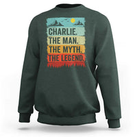 Charlie The Man The Myth The Legend Sweatshirt Retro Vintage - Wonder Print Shop