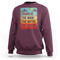 Charlie The Man The Myth The Legend Sweatshirt Retro Vintage - Wonder Print Shop