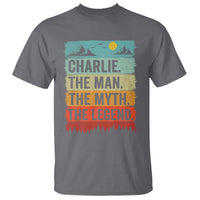 Charlie The Man The Myth The Legend T Shirt Retro Vintage - Wonder Print Shop