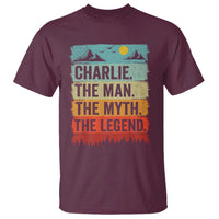 Charlie The Man The Myth The Legend T Shirt Retro Vintage - Wonder Print Shop