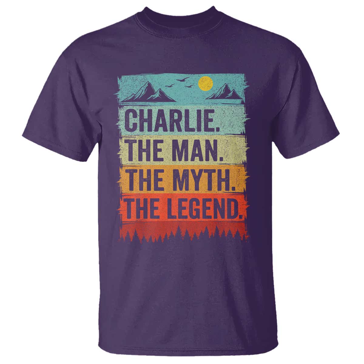 Charlie The Man The Myth The Legend T Shirt Retro Vintage - Wonder Print Shop