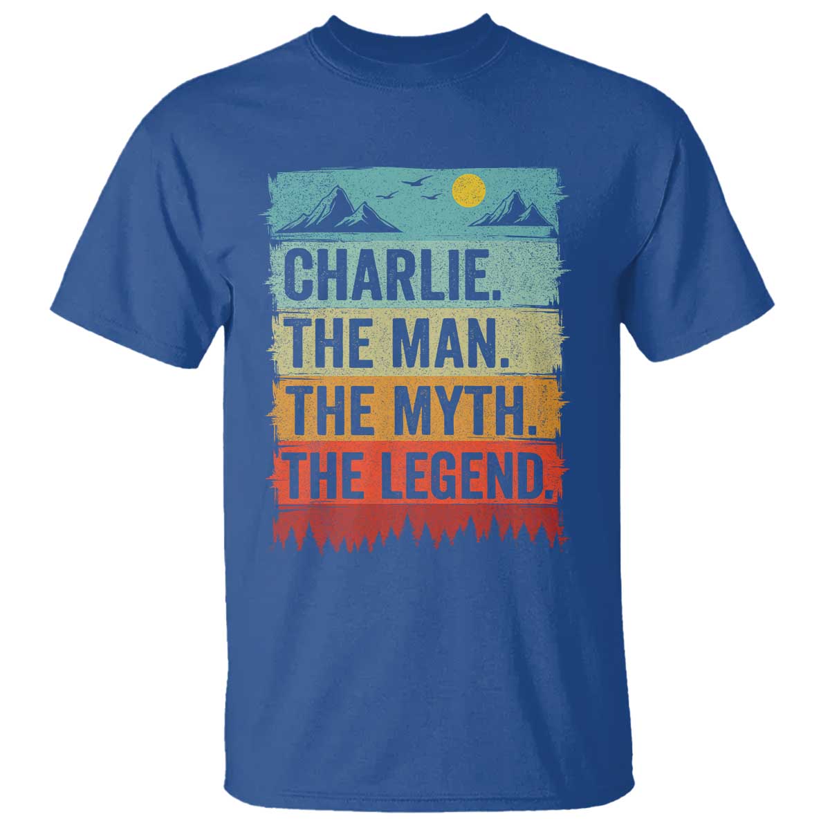Charlie The Man The Myth The Legend T Shirt Retro Vintage - Wonder Print Shop