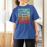 Charlie The Man The Myth The Legend T Shirt For Women Retro Vintage - Wonder Print Shop