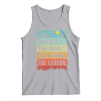 Charlie The Man The Myth The Legend Tank Top Retro Vintage - Wonder Print Shop