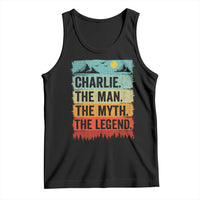 Charlie The Man The Myth The Legend Tank Top Retro Vintage - Wonder Print Shop