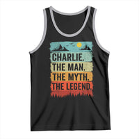 Charlie The Man The Myth The Legend Tank Top Retro Vintage - Wonder Print Shop
