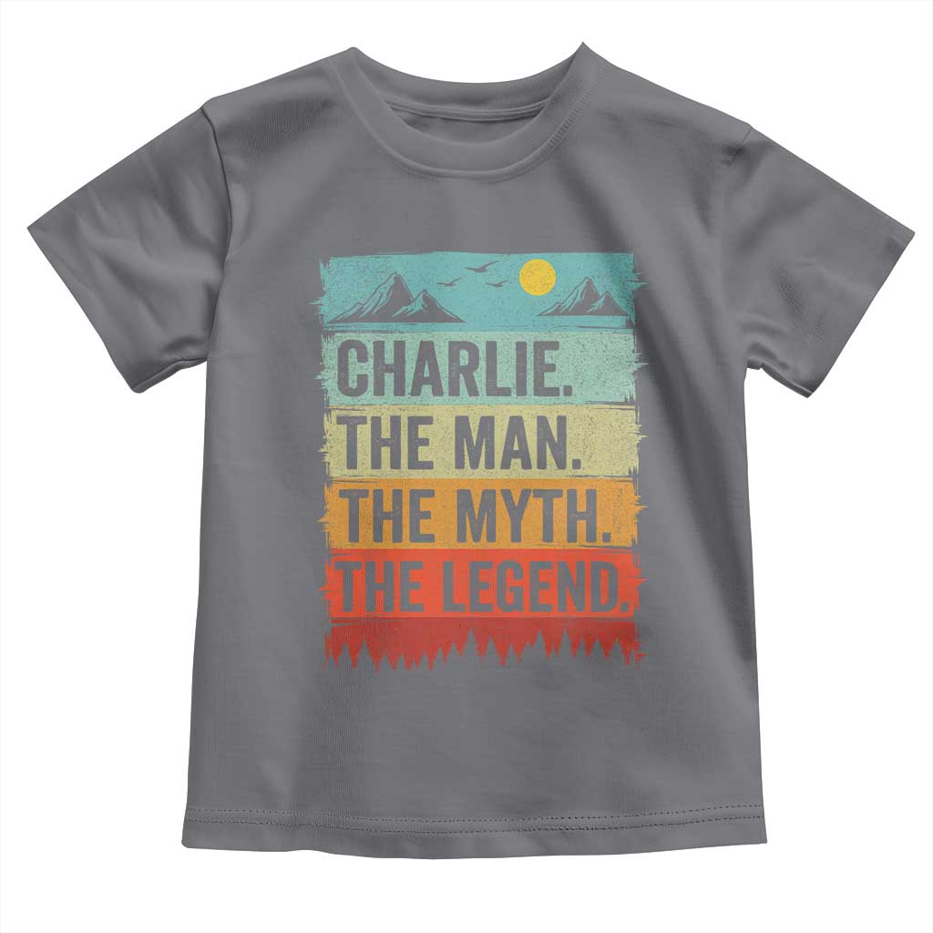 Charlie The Man The Myth The Legend Toddler T Shirt Retro Vintage - Wonder Print Shop