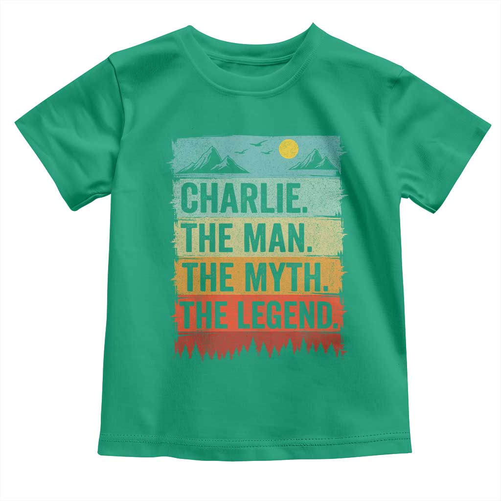 Charlie The Man The Myth The Legend Toddler T Shirt Retro Vintage - Wonder Print Shop