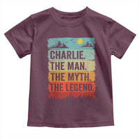 Charlie The Man The Myth The Legend Toddler T Shirt Retro Vintage - Wonder Print Shop