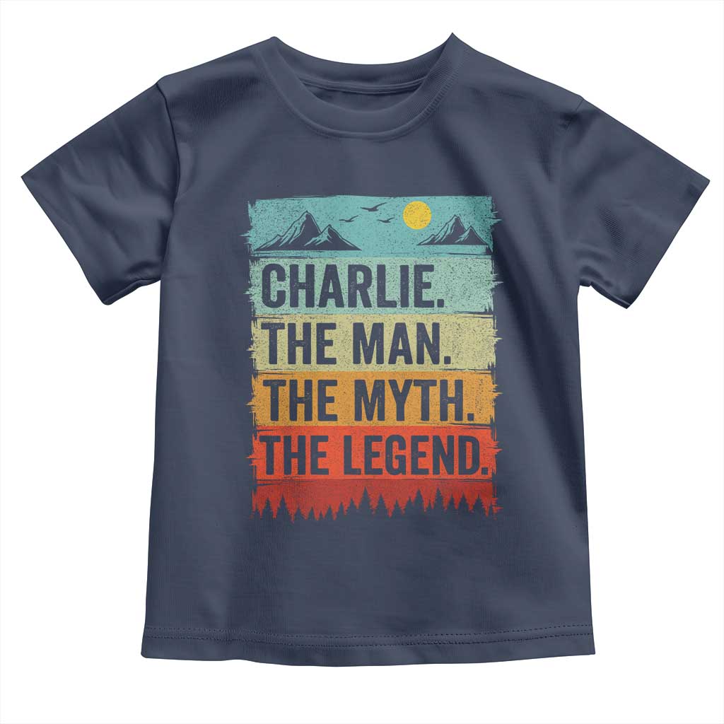 Charlie The Man The Myth The Legend Toddler T Shirt Retro Vintage - Wonder Print Shop