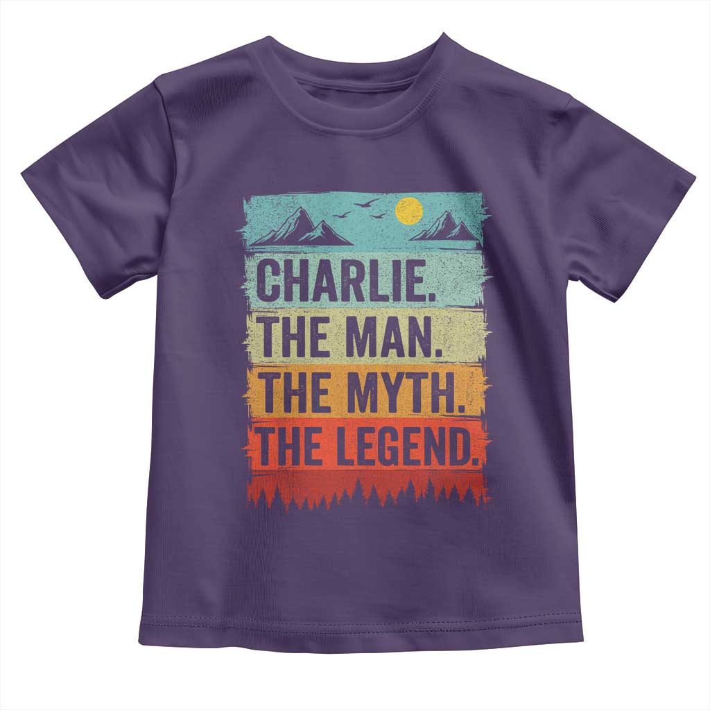 Charlie The Man The Myth The Legend Toddler T Shirt Retro Vintage - Wonder Print Shop