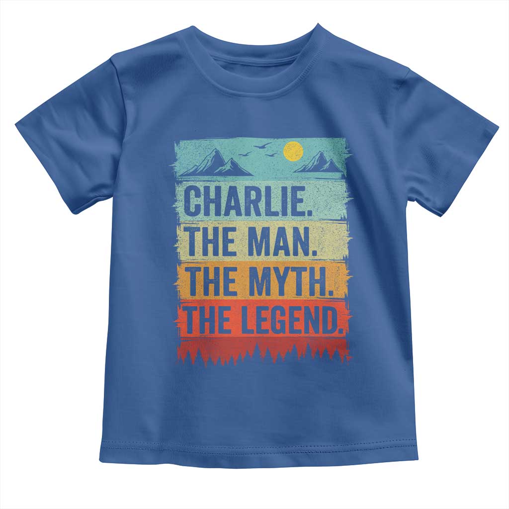 Charlie The Man The Myth The Legend Toddler T Shirt Retro Vintage - Wonder Print Shop